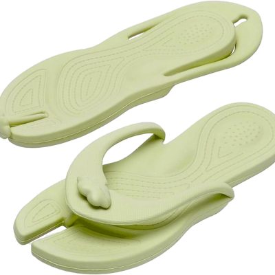 Travel Flip-Flop for Women and Men, Portable Foldable Slippers Soft Comfy Non-Slip Quick Dry House Bathroom Shower Shoes Spa Gym Swimming Sandals Beach