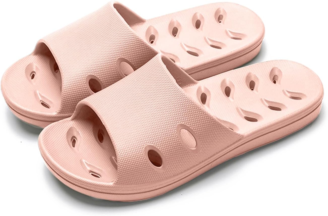 616jtSuJYeL._AC_SL1500_.jpg Shower Shoes Quick Dry Non-Slip Women Slippers Sandals Men Bathroom Flip-Flops for College Dorm Room Essentials Shower Sandals Slides Pool Gym Spa - Image 1