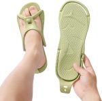 Slides For Women Ladies Shoes Couple Travel Portable Bathroom Slippers Comfortable Soft Sole Foldable Slippers - Image 2