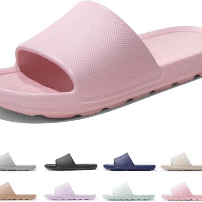 Non Slip Shower Shoes Bathroom Slippers for Pool Camping Open-toe
