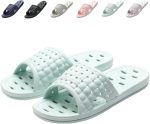 Shower Shoes Quick Dry Non-Slip Bathroom Slippers for Men Women Dorm Home Slides