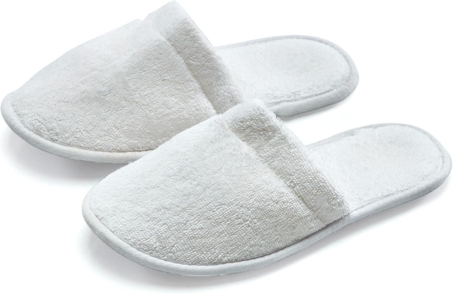 71qPgfFpIQL._AC_SL1500_.jpg Women Cotton Bath Slippers, Terry Cloth Spa Slippers for Women - Image 1