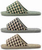 3 Pairs Plaid House Slippers for Men, Open Toe Indoor Slippers Comfortable Washable Portable Foldable Guest Travel Hotel Airplane Spa Slippers - Image 2
