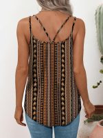Womens Tank Tops Spaghetti Strap Camisoles Eyelet Embroidery Scoop Neck Tops - Image 2