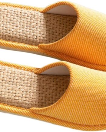 Linen Slippers - Indoor Summer Silent Slippers For Women And Men