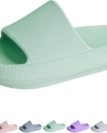 Cloud Slides for Kids丨Shower Slippers Bathroom Pool Sandals丨Boys Girls Comfy Thick Sole Slippers丨Summer Non-Slip Beach Shoes