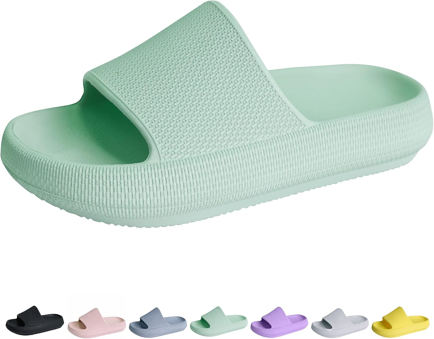 Cloud Slides for Kids丨Shower Slippers Bathroom Pool Sandals丨Boys Girls Comfy Thick Sole Slippers丨Summer Non-Slip Beach Shoes