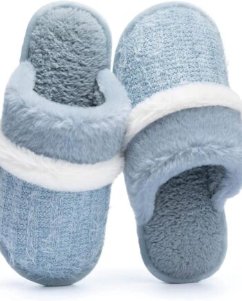 Cozy Slippers for Women Indoor and Outdoor Fuzzy House Shoes with Memory Foam Anti-Skid Sole Gifts for Women Mom Ladies