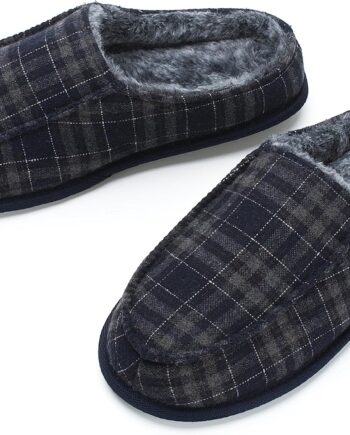 Men's Memory Foam Slippers: Indoor/Outdoor Home Footwear, Non-Slip